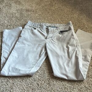 Peter Millar Pants Mens 34/32 Gray Color Performance 5 Pocket Casual Chino